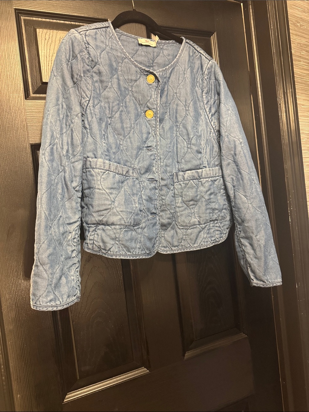 Vineyard Vines Quilted Light Blue Denim Jacket